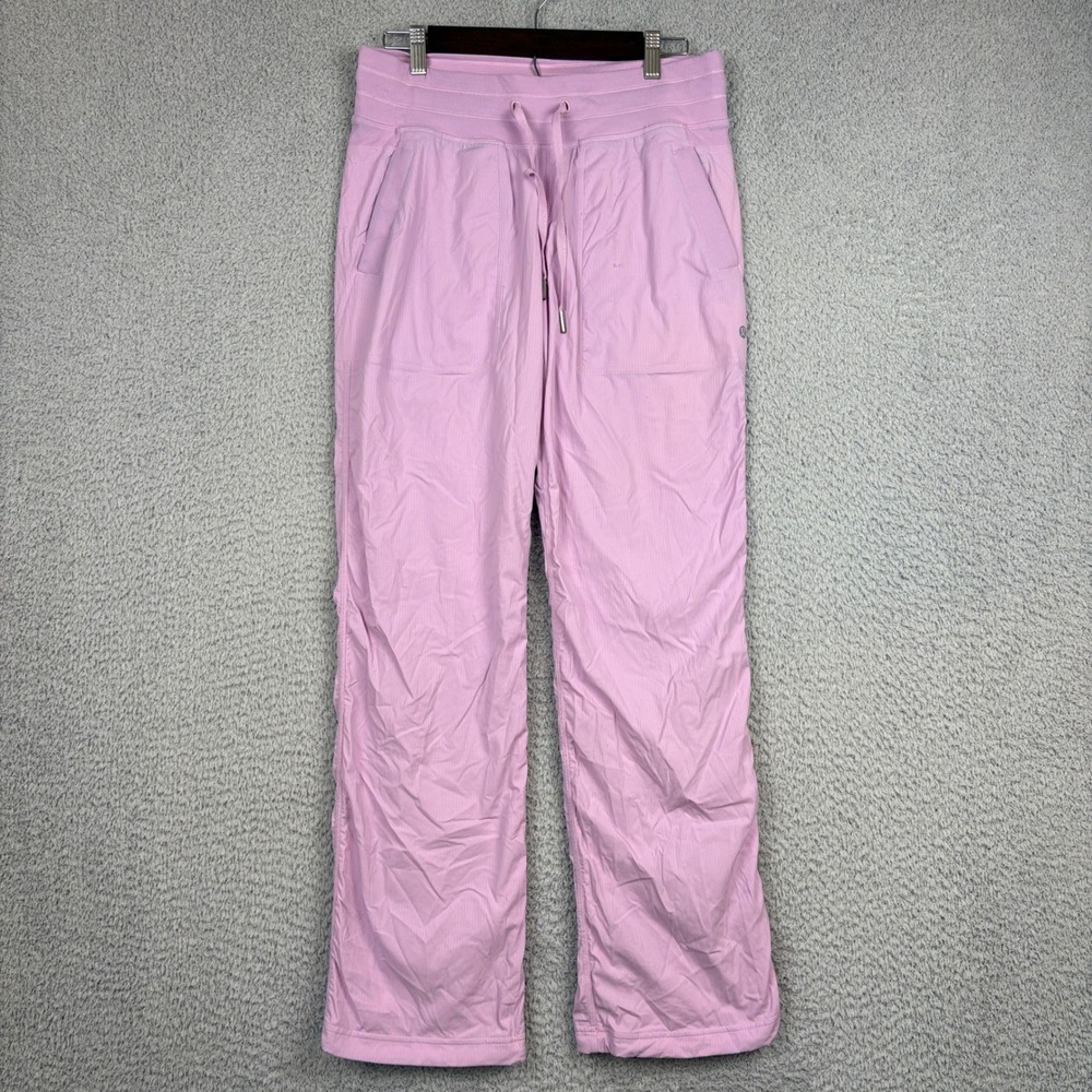 Lululemon Studio Pants Womens 8 Pink Dance Jogger Lightweight Ribbed Athleisure
